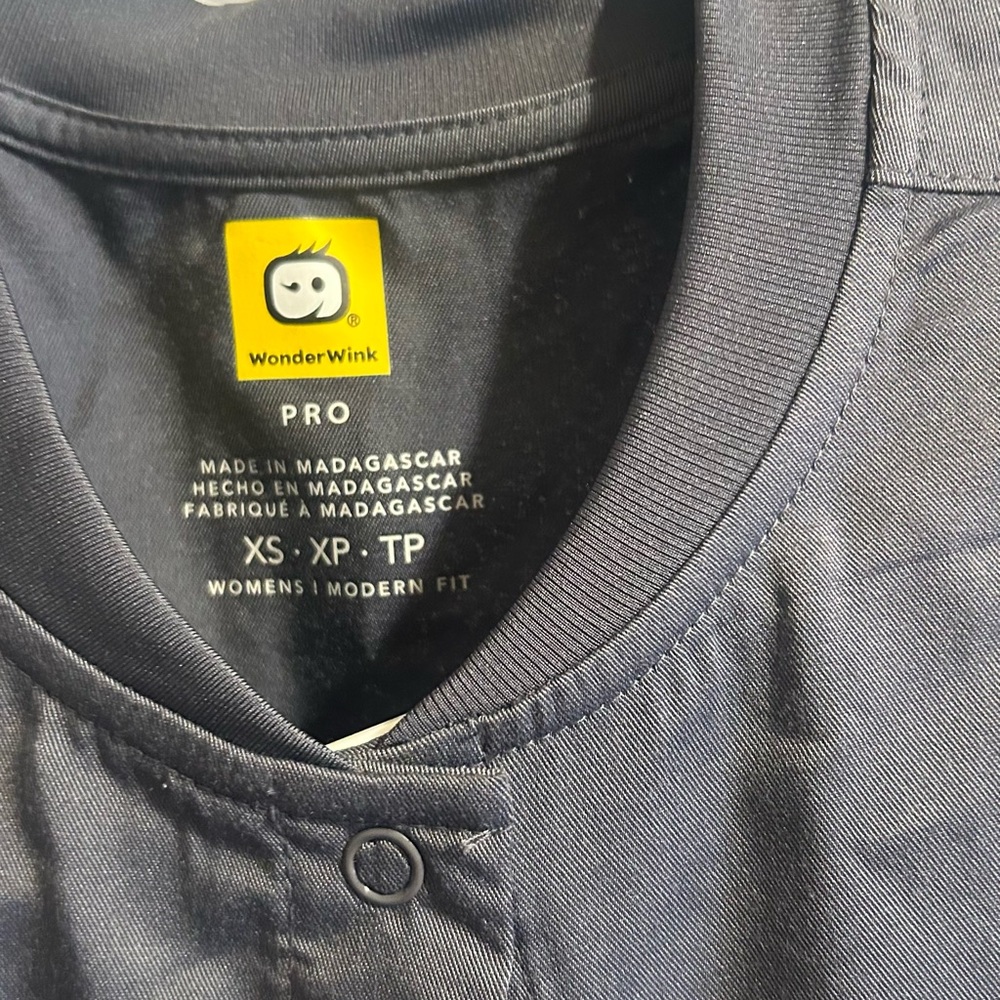 WonderWink Black Lightweight Shirt Jacket
